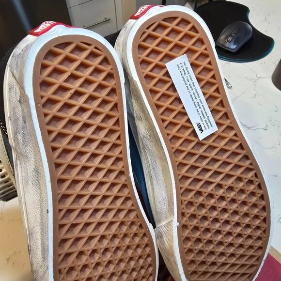 Vans Knu Skool Washed Bluestone Women's Size 9 Luxury Distressed VN000CRPJCN - Picture 8 of 11